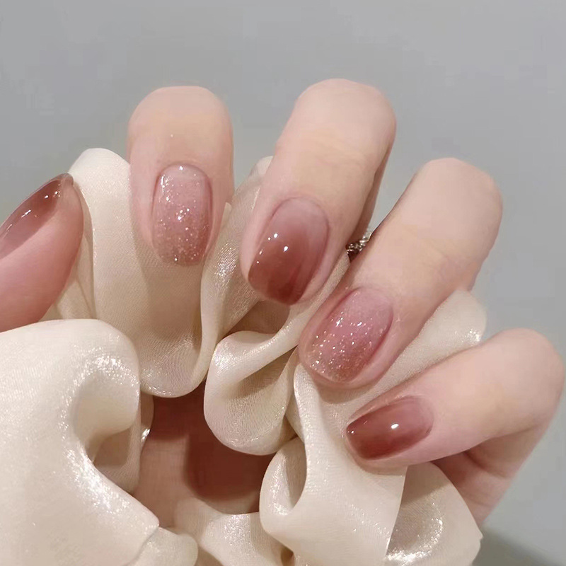 偽のネイル,明るいピンク,グラデーションカラー,プレス,結婚 - Nail Art Pink のレビューと価格
