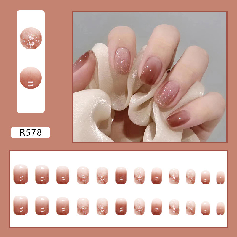 偽のネイル,明るいピンク,グラデーションカラー,プレス,結婚 - Nail Art Pink のレビューと価格