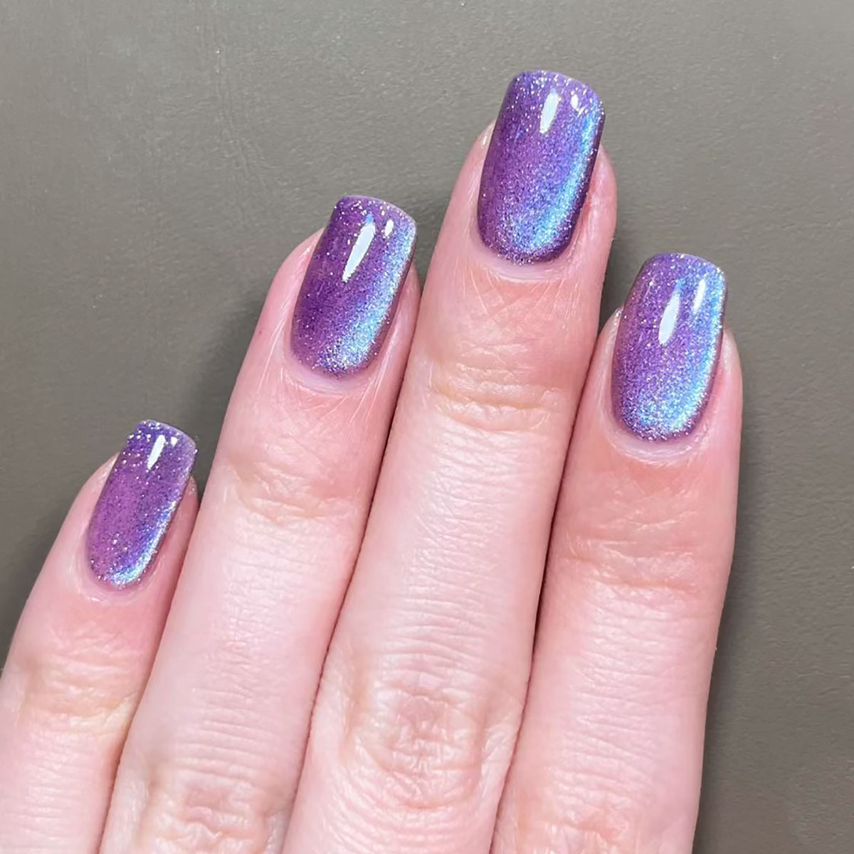 女性のための短い正方形の偽のバレエネイル,光沢のある,緑,青 - Nail Art Pink のレビューと価格